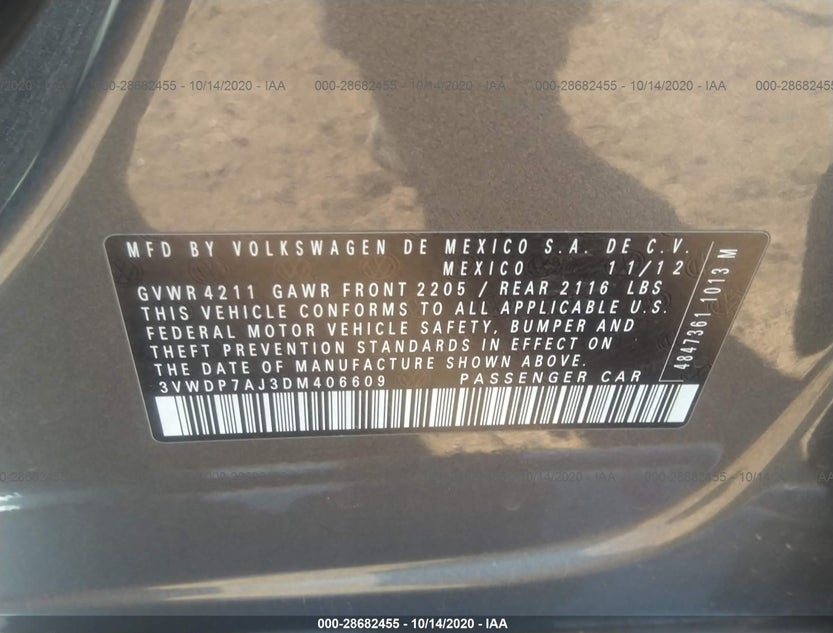 3VWDP7AJ3DM406609