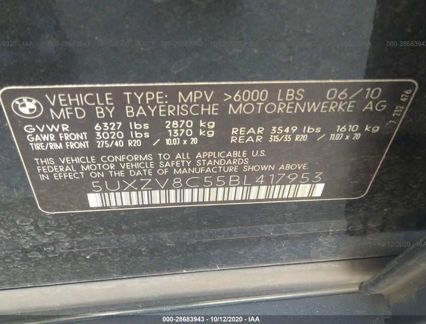 5UXZV8C55BL417953