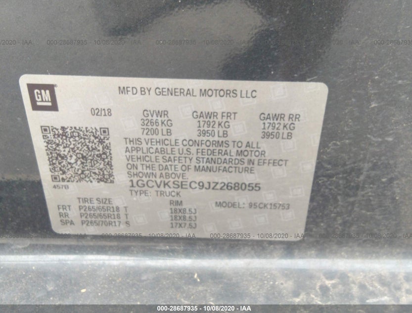 1GCVKSEC9JZ268055