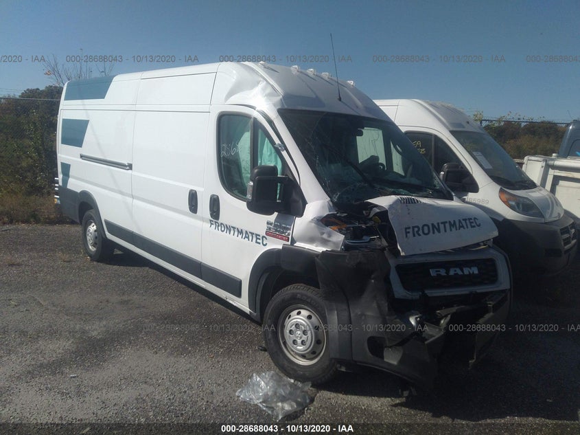 2019 Ram Promaster 3500 Cargo Van High Roof 159" Wb Ext VIN: 3C6URVJG8KE559149 Lot: 28688043