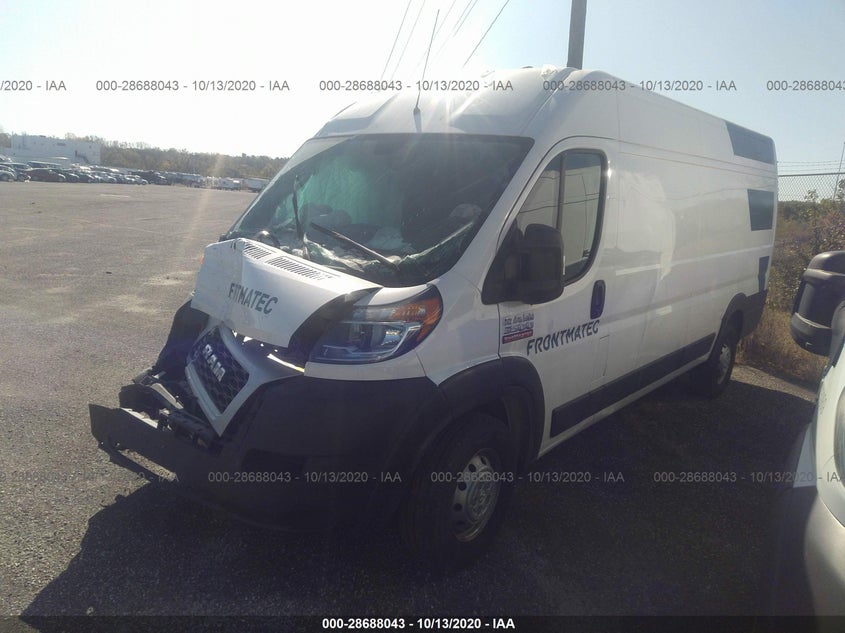 2019 Ram Promaster 3500 Cargo Van High Roof 159" Wb Ext VIN: 3C6URVJG8KE559149 Lot: 28688043