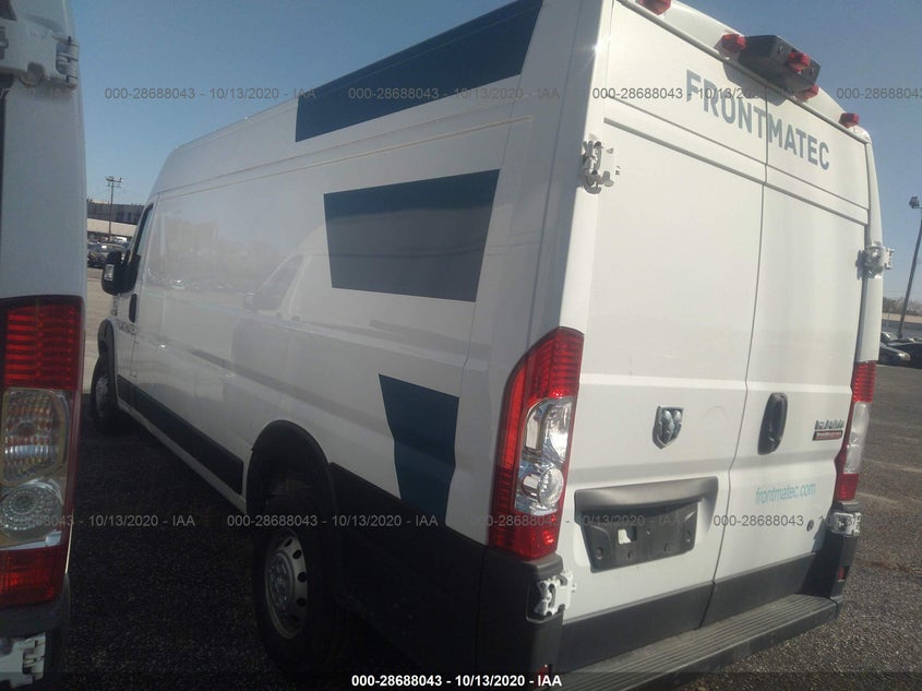 2019 Ram Promaster 3500 Cargo Van High Roof 159" Wb Ext VIN: 3C6URVJG8KE559149 Lot: 28688043