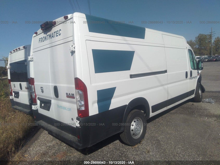 2019 Ram Promaster 3500 Cargo Van High Roof 159" Wb Ext VIN: 3C6URVJG8KE559149 Lot: 28688043