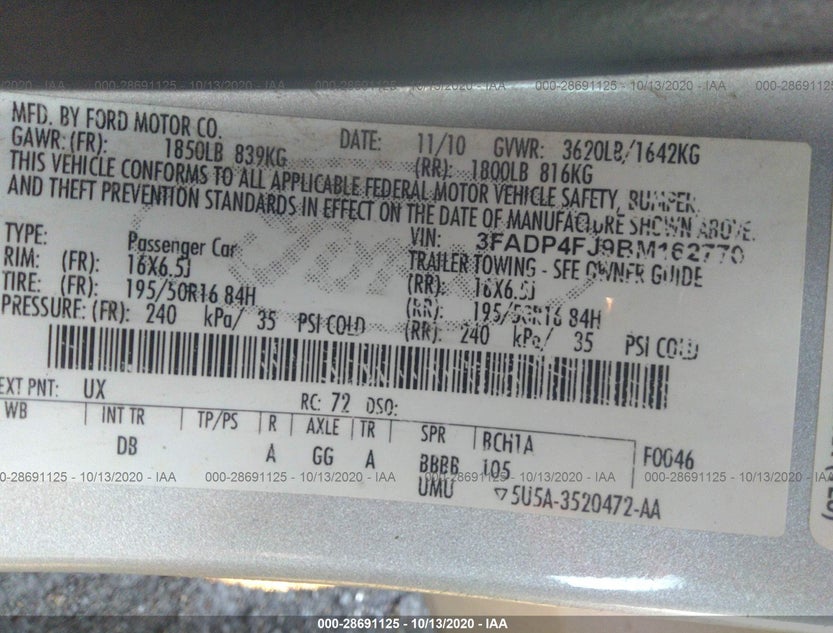 3FADP4FJ9BM162770