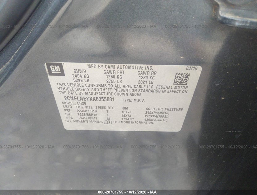 2CNFLNEYXA6355081
