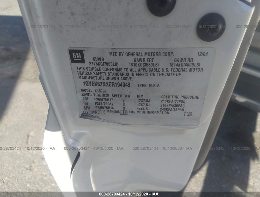 1GYEK63NX5R194043