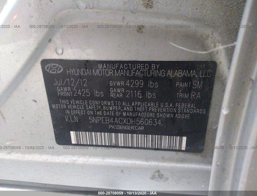 5NPEB4ACXDH560634