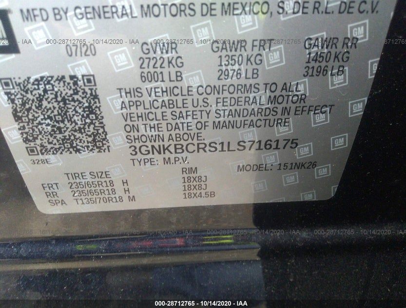 3GNKBCRS1LS716175
