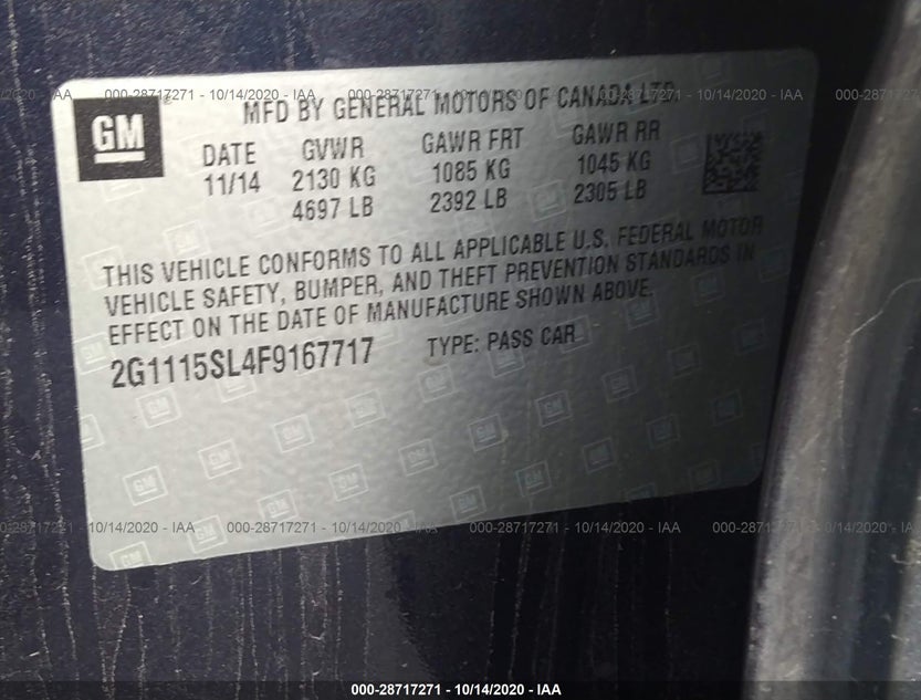 2G1115SL4F9167717
