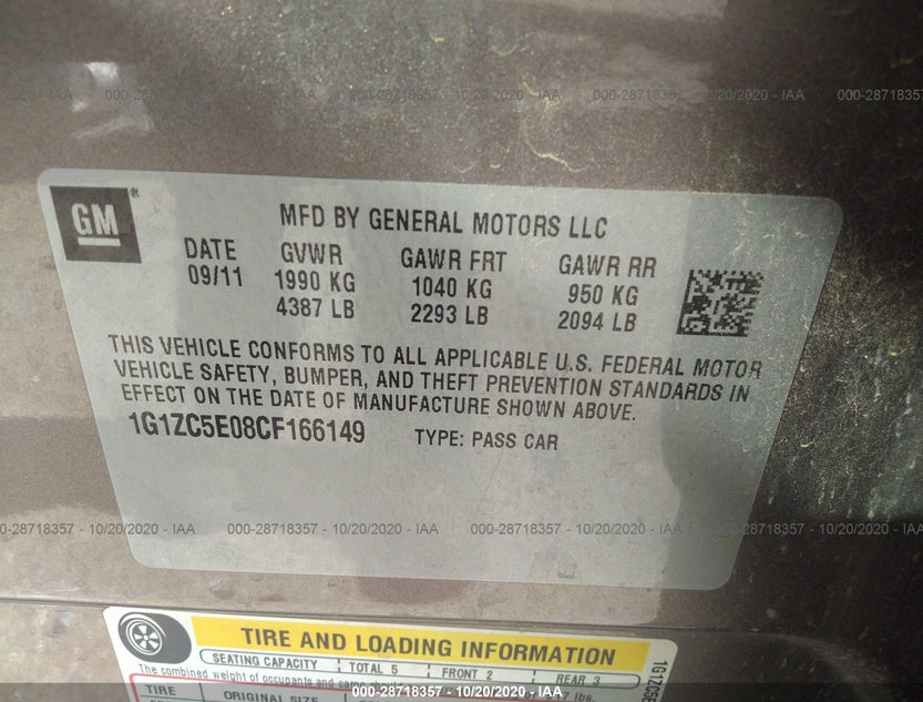 1G1ZC5E08CF166149