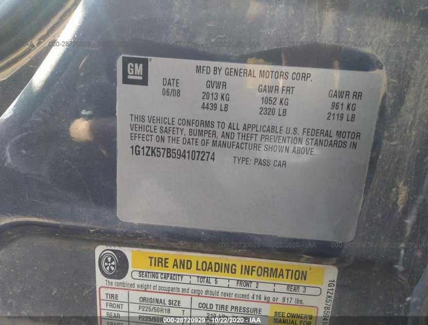 1G1ZK57B594107274