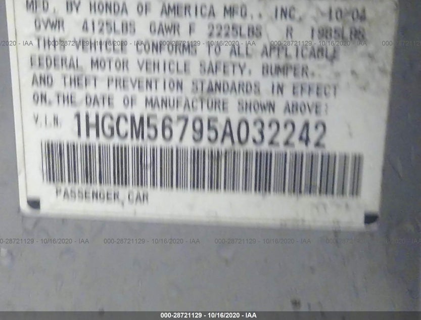 1HGCM56795A032242