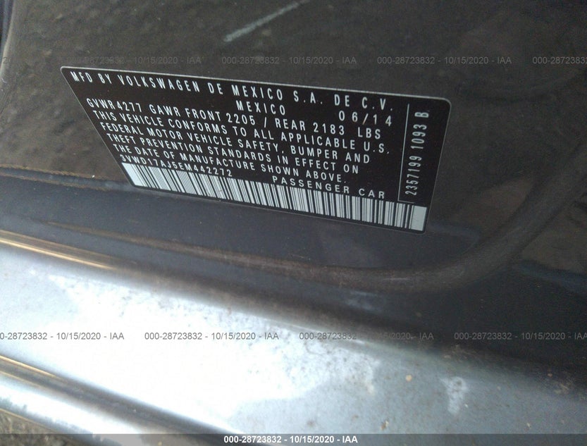 3VWD17AJ5EM442272