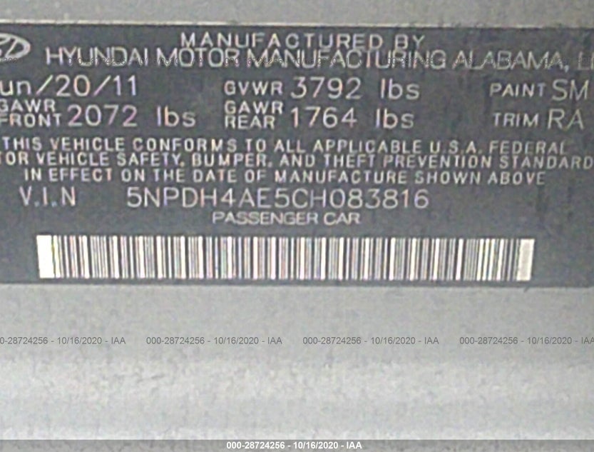 5NPDH4AE5CH083816