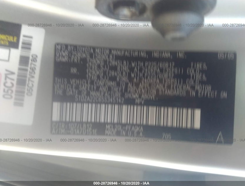 5TDZA22C65S345142