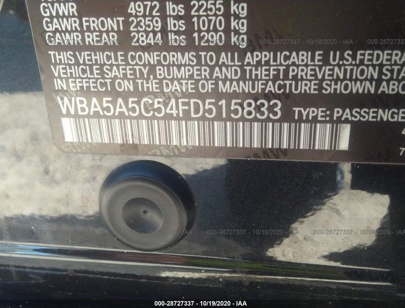WBA5A5C54FD515833