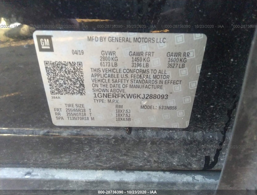 1GNERFKW6KJ288093