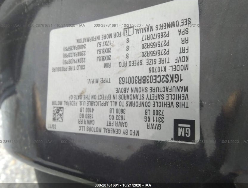 1GKS2CE03BR300163