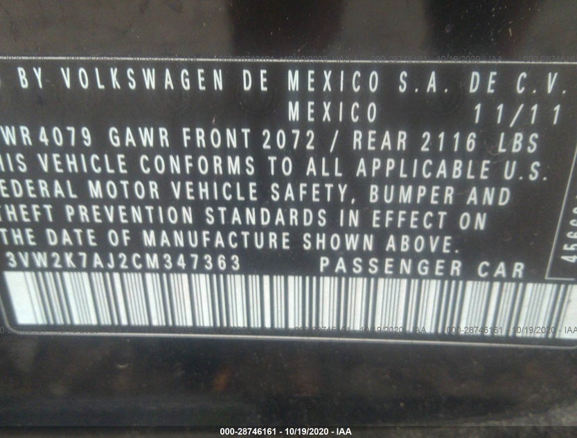 3VW2K7AJ2CM347363