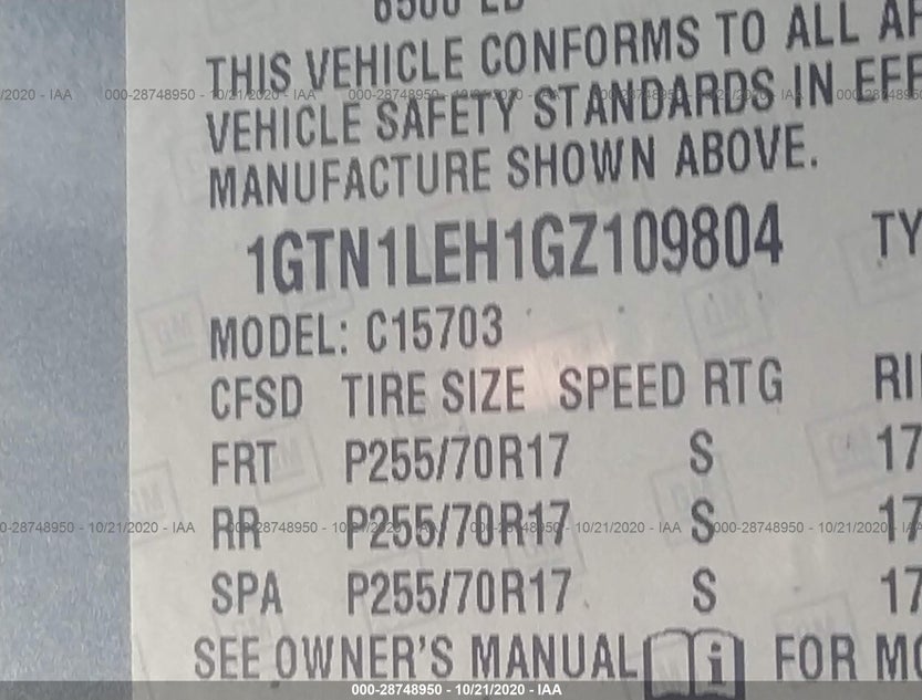 1GTN1LEH1GZ109804