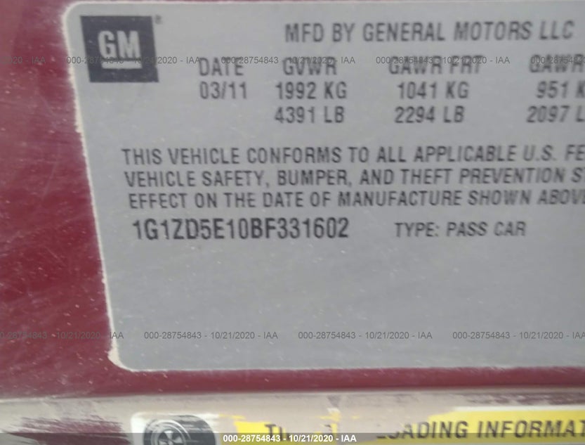 1G1ZD5E10BF331602