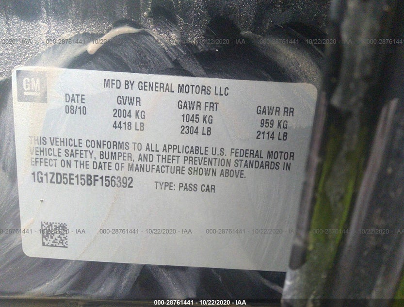 1G1ZD5E15BF156392
