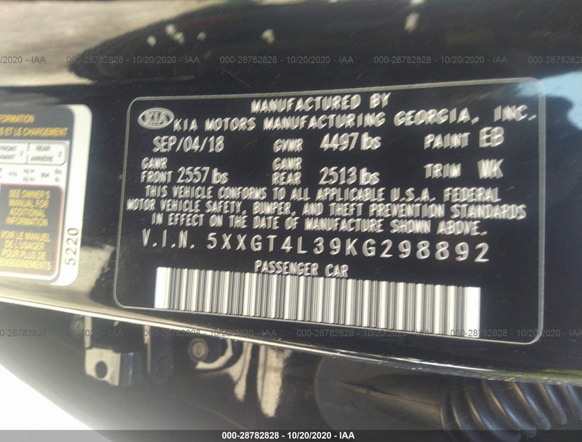 5XXGT4L39KG298892