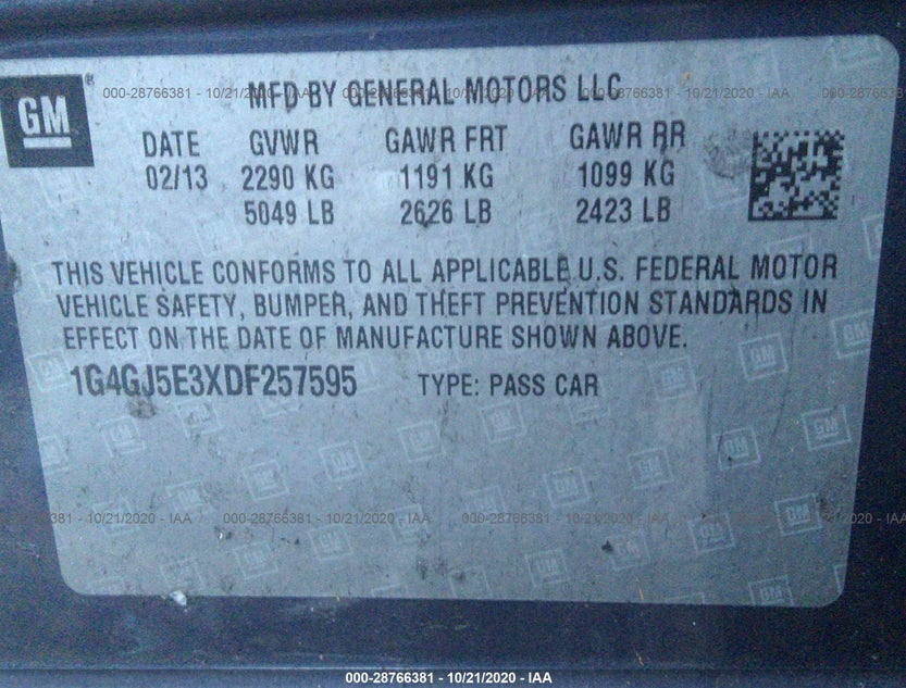 1G4GJ5E3XDF257595