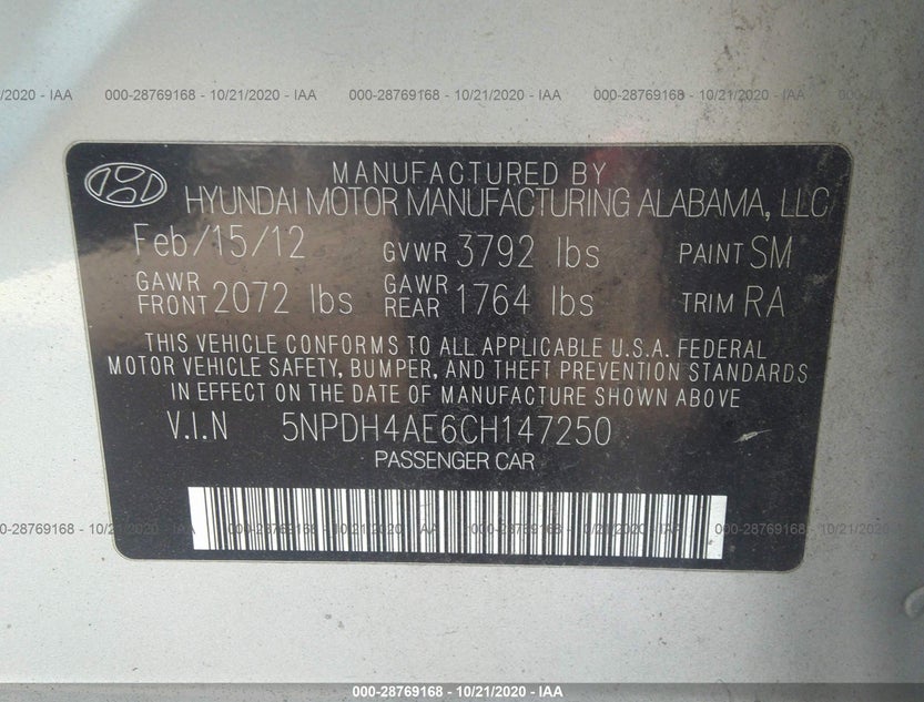 5NPDH4AE6CH147250