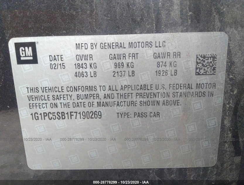 1G1PC5SB1F7190269