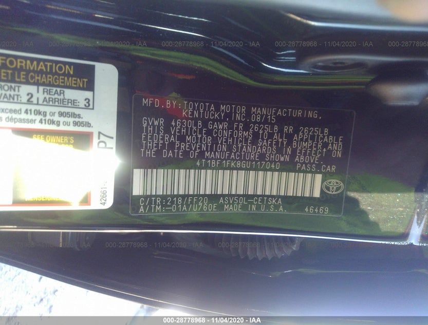 4T1BF1FK8GU117040