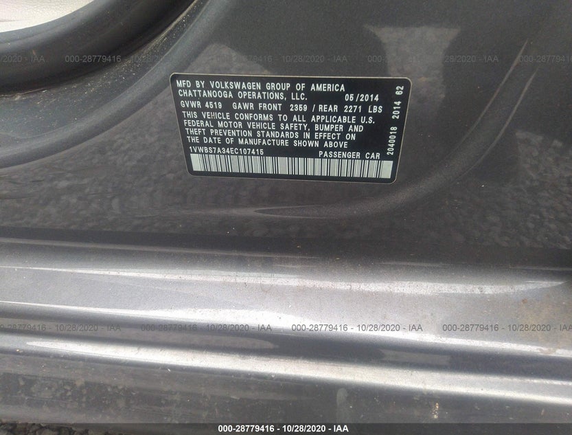 1VWBS7A34EC107415