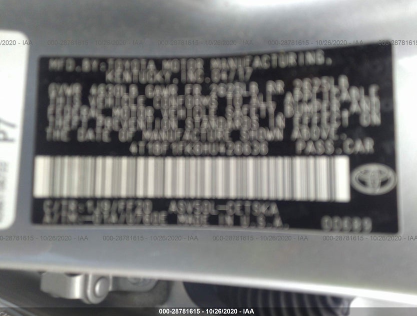 4T1BF1FK6HU426636
