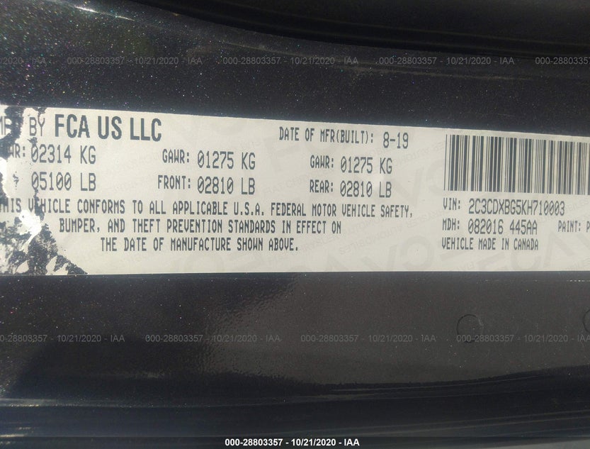2C3CDXBG5KH710003