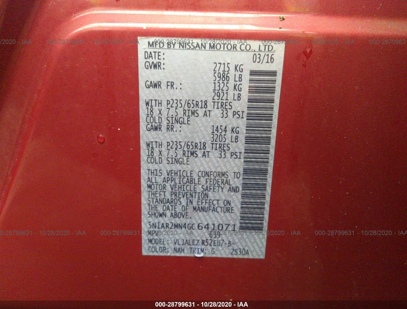 5N1AR2MN4GC641071