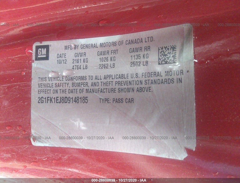 2G1FK1EJ8D9148185