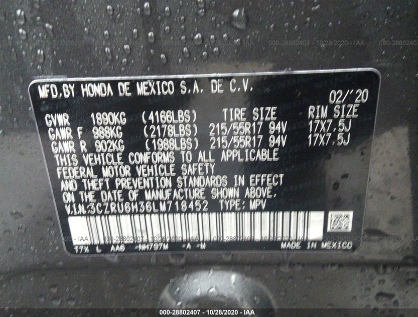 3CZRU6H36LM718452