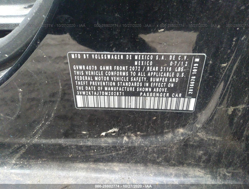 3VW2K7AJ7DM202871