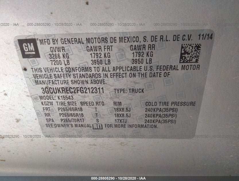 3GCUKREC2FG212311