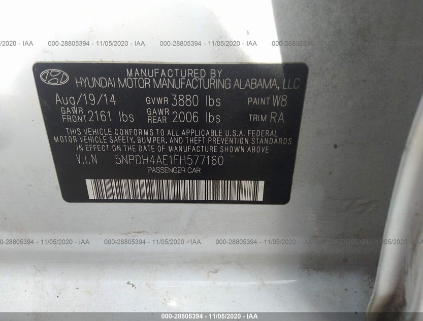 5NPDH4AE1FH577160