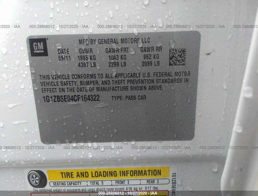 1G1ZB5E04CF164322
