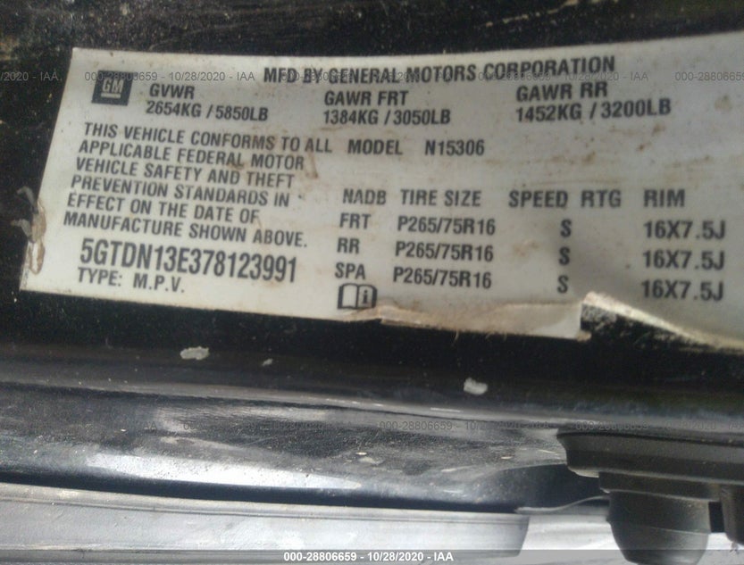 5GTDN13E378123991