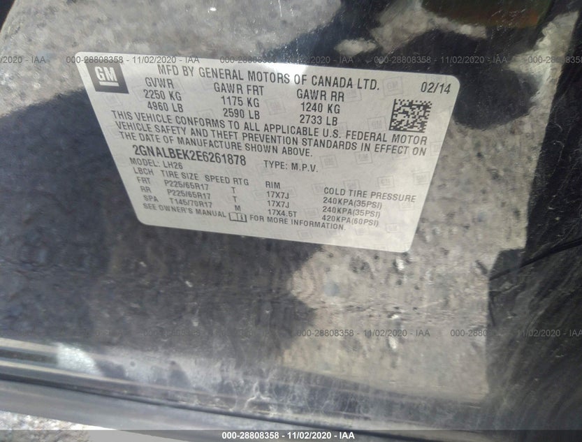 2GNALBEK2E6261878