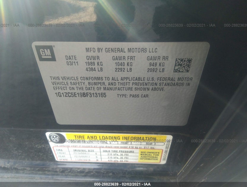 1G1ZC5E19BF313165