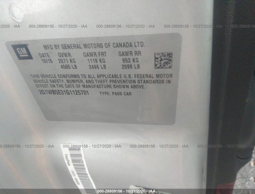 2G1WB5E31G1125701