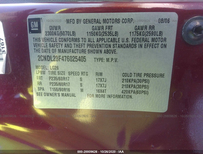 2CNDL23F476025405