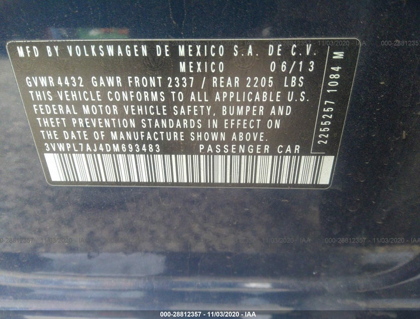 3VWPL7AJ4DM693483