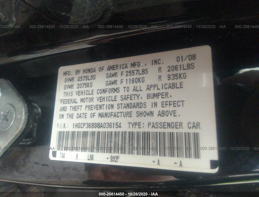 1HGCP36898A036154