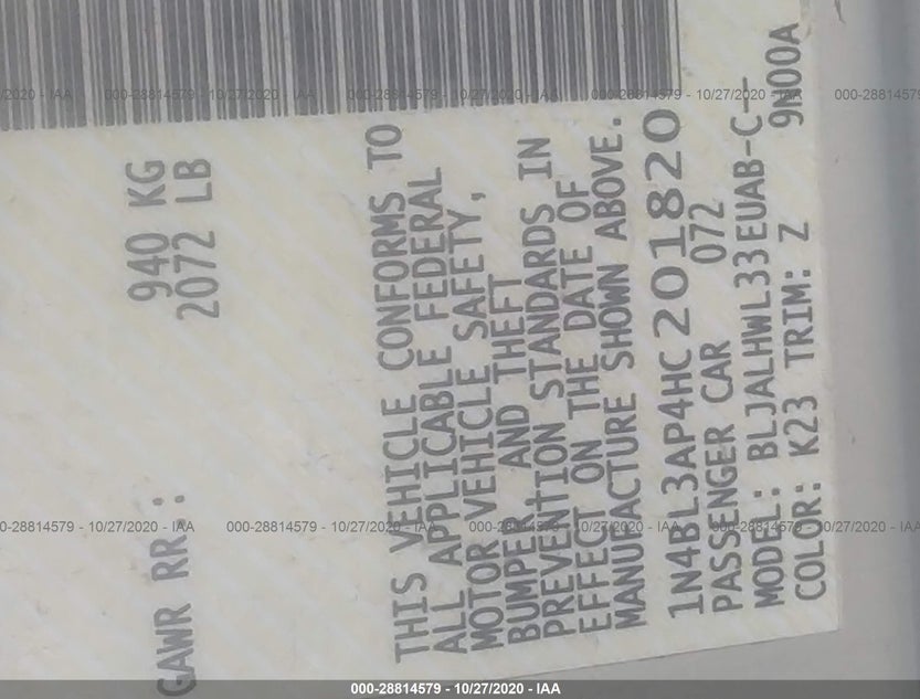 1N4BL3AP4HC201820