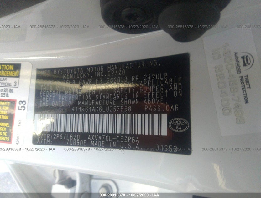 4T1K61AK6LU357558